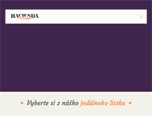 Tablet Screenshot of mexicana.sk